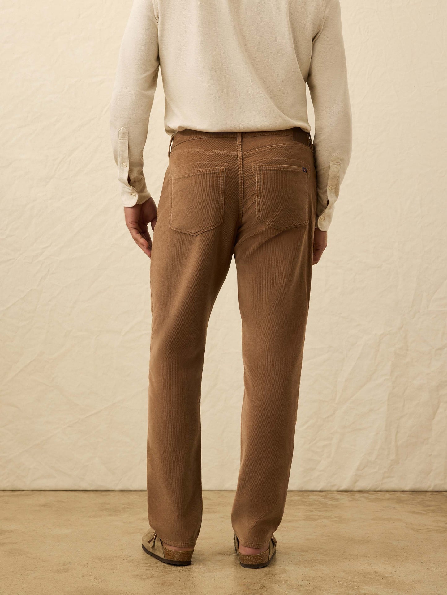 Stretch Terry Corduroy 5-Pocket Pant - Maple Brown