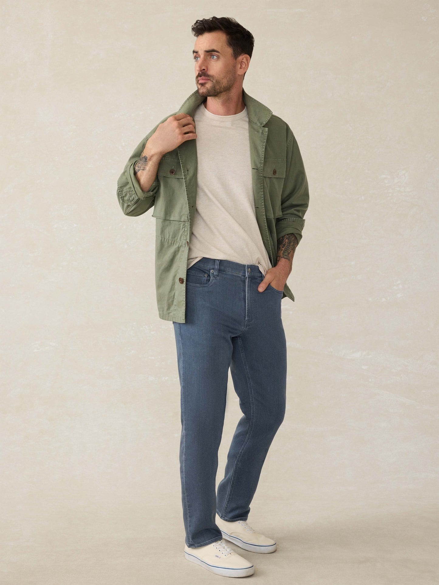 Stretch Terry 5-Pocket - Tradewinds