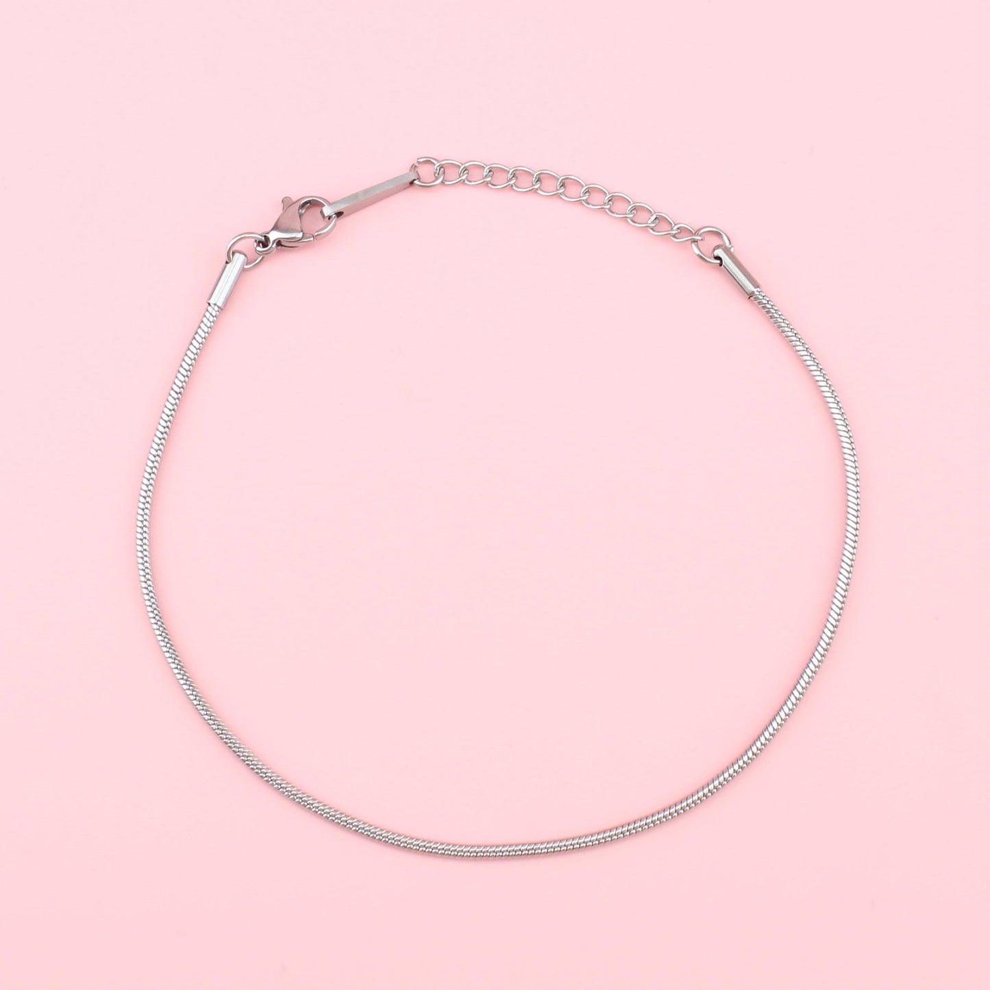 Round Snake Chain Bracelet (Stainless Steel)