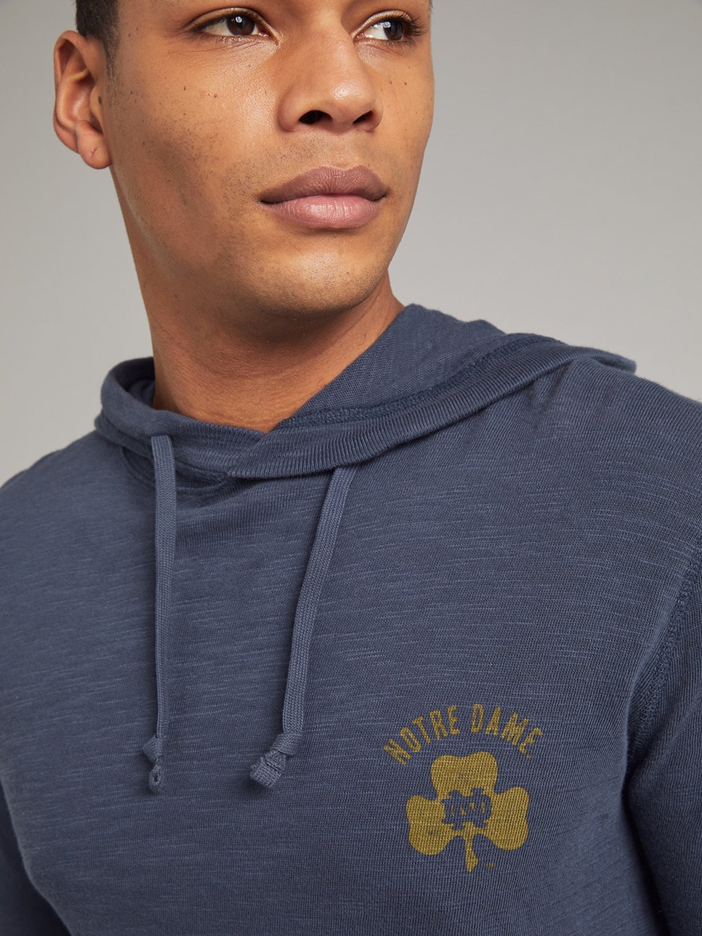 Notre Dame Sunwashed Organic Hoodie - Blue Nights