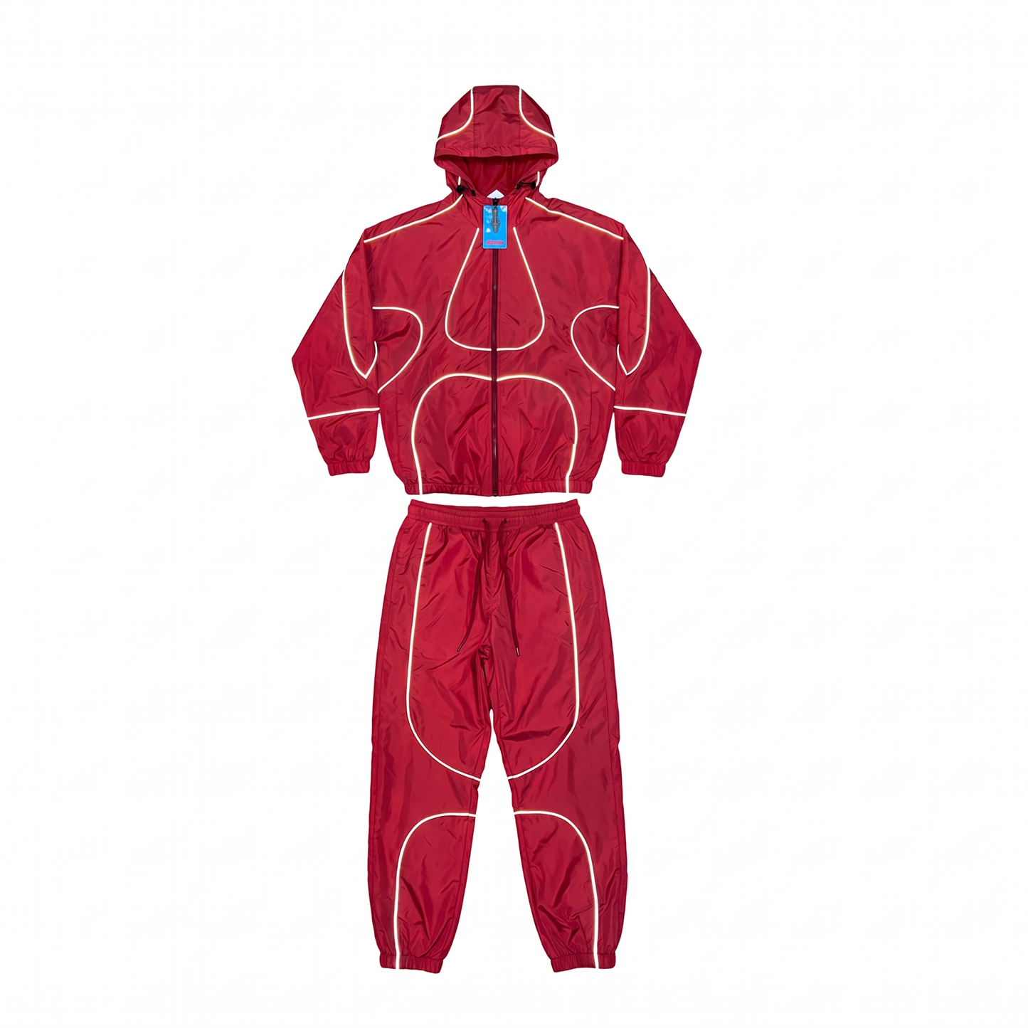 Reflective Windbreaker Sets Red