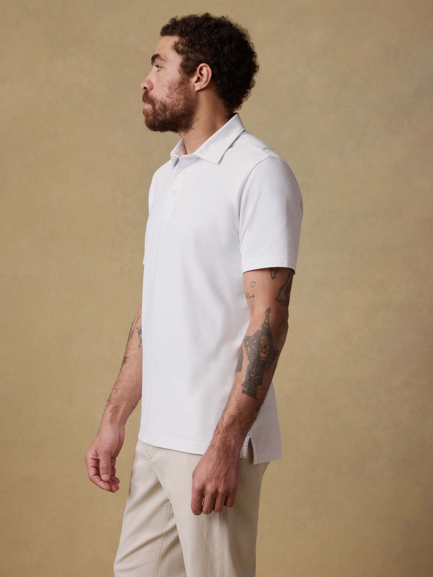 Short-Sleeve Movement™ Pique Polo - Pure White