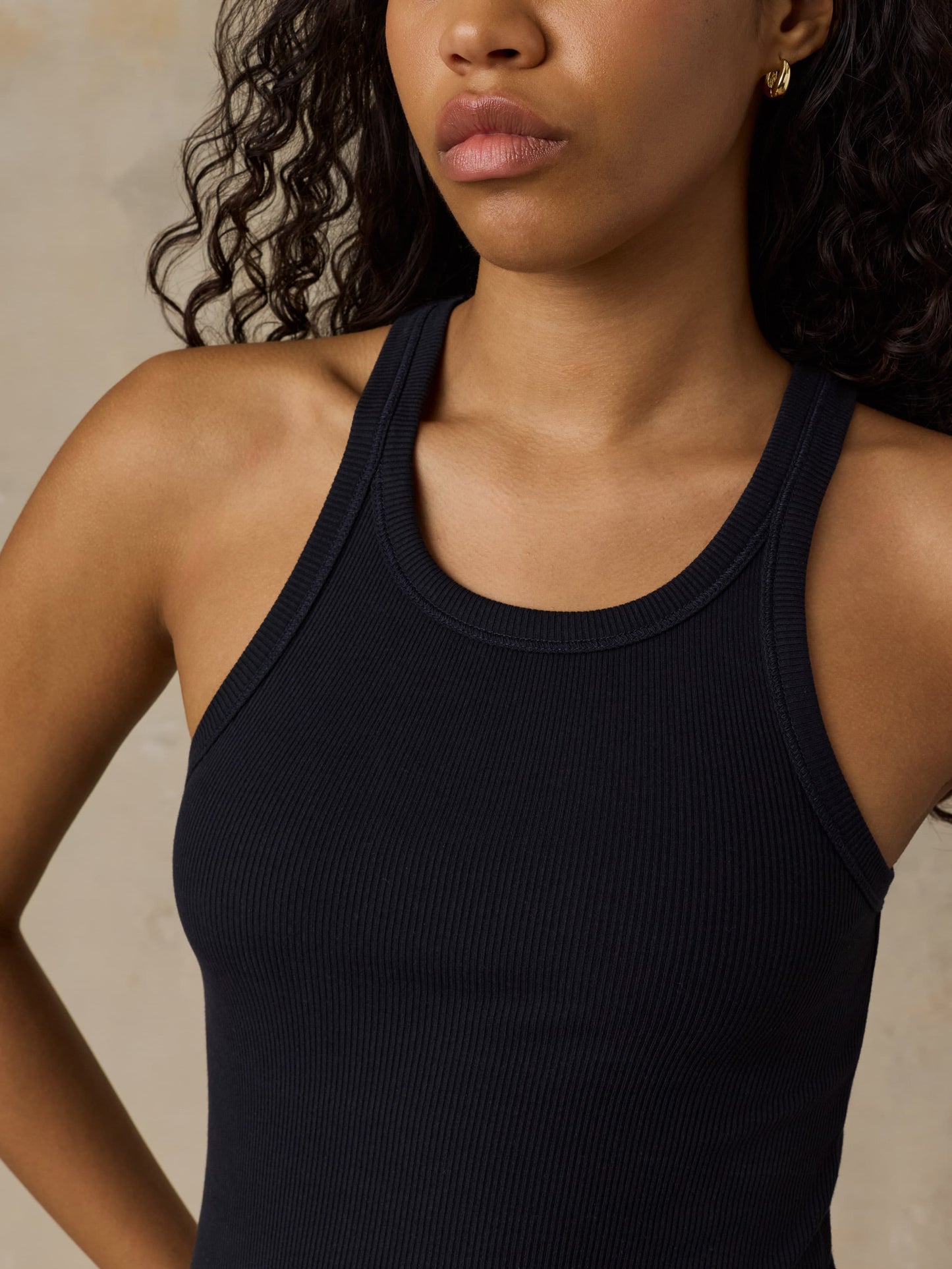 Surfside Rib Tank - Black