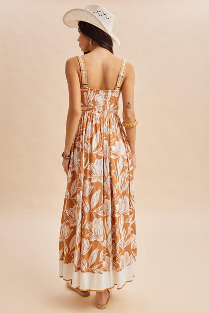 Amber Mixed Floral Sleeveless Maxi Dress