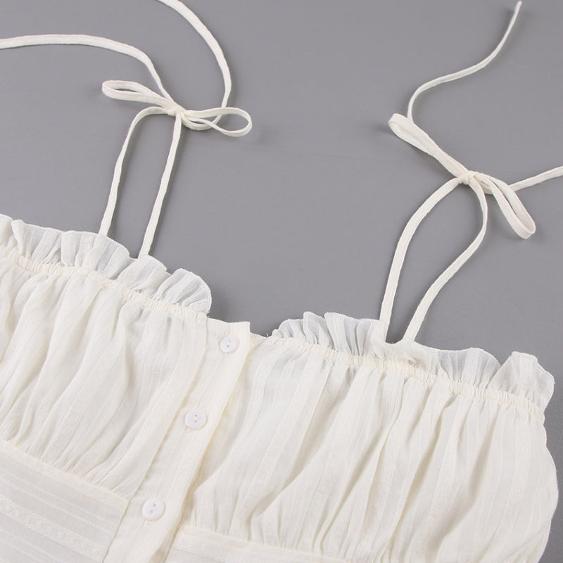 Corset Dress Summer White Suspender Dress Sexy Skirt
