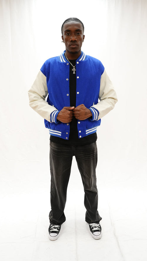 Heavy Leather Varsity Jacket