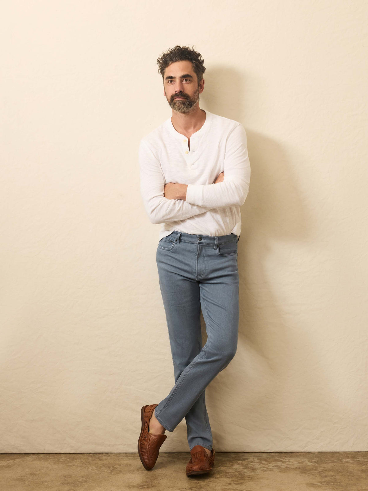 Stretch Terry 5-Pocket Pant - Rocky Blue