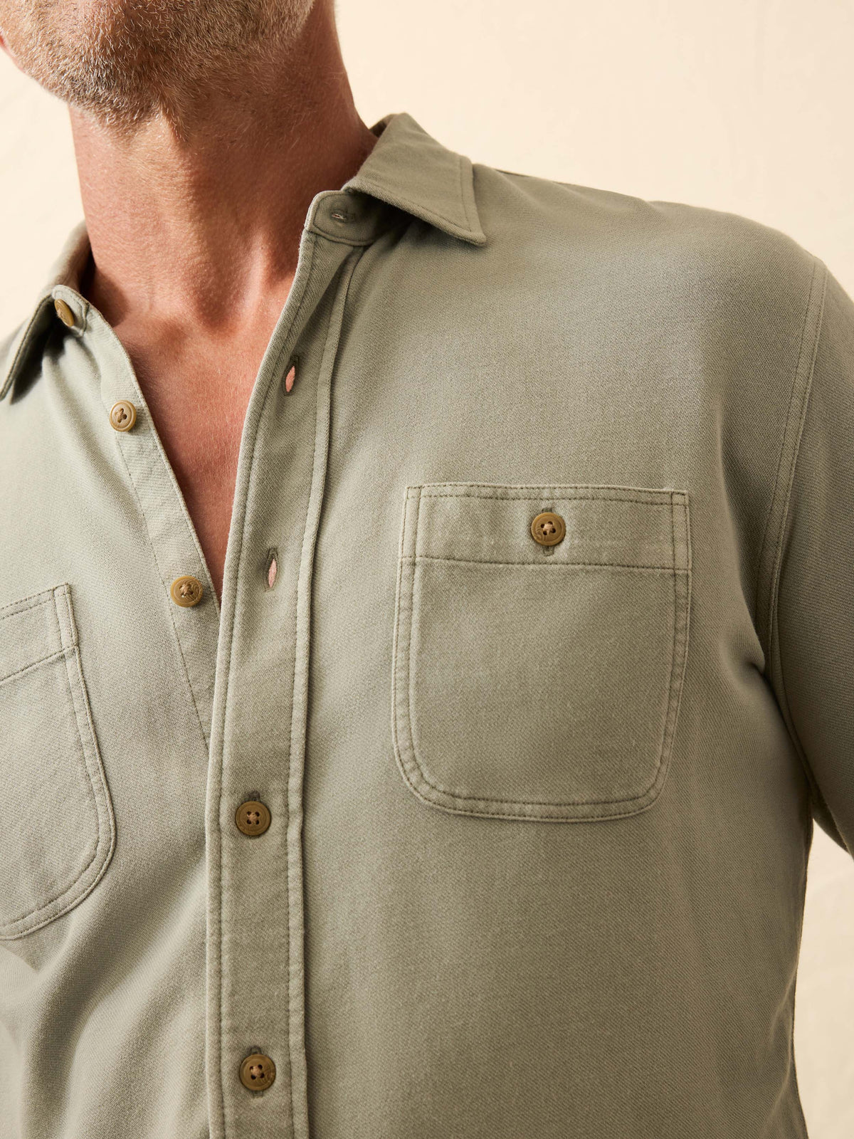 Field Knit Shirt - Coastal Sage