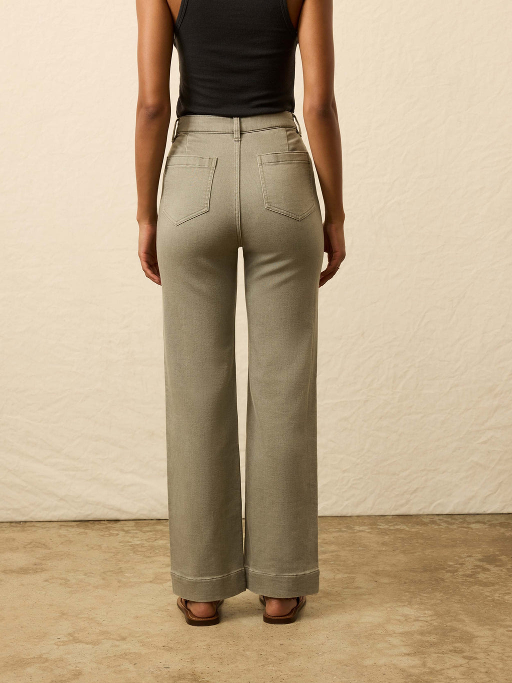 Stretch Terry Patch Pocket Pant - Coastal Sage