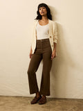Stretch Terry Patch Pocket Ankle Pant - Walnut