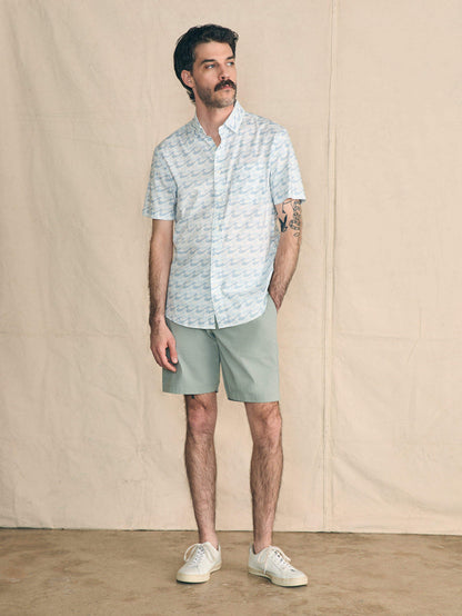 Short-Sleeve Movement Shirt - Ivory Endless Peaks