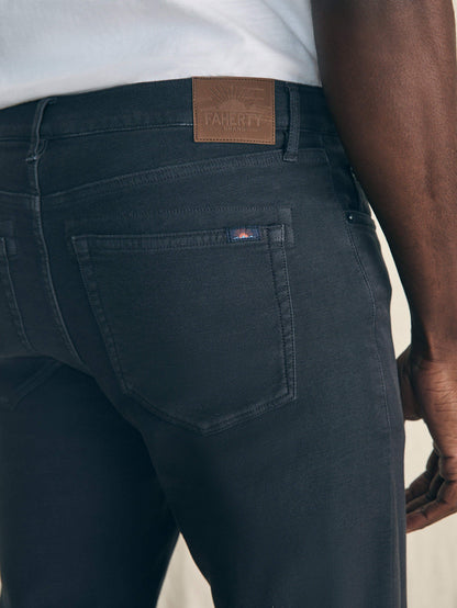 Stretch Terry 5-Pocket Pant - Onyx Black