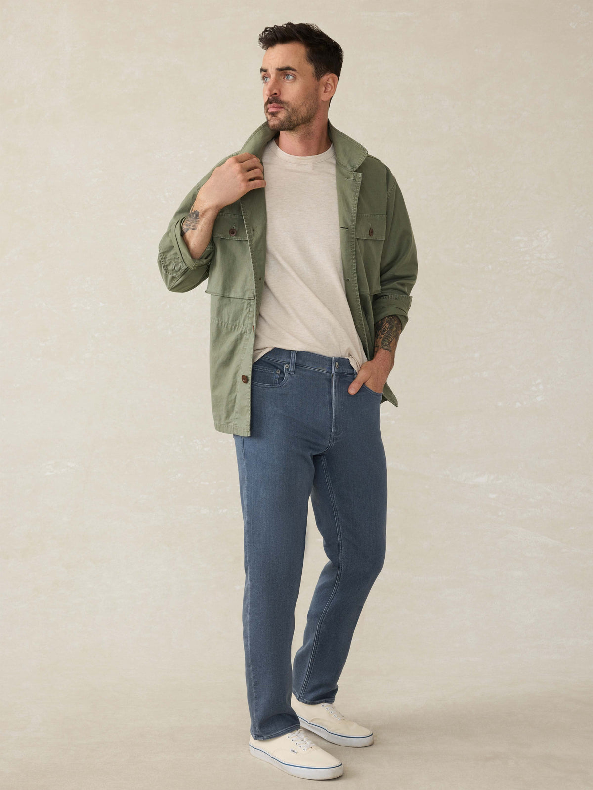 Stretch Terry 5-Pocket - Tradewinds