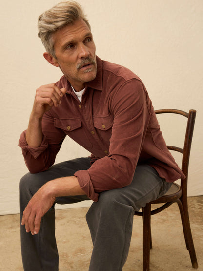 Stretch Terry Corduroy Workshirt - Chestnut Ridge