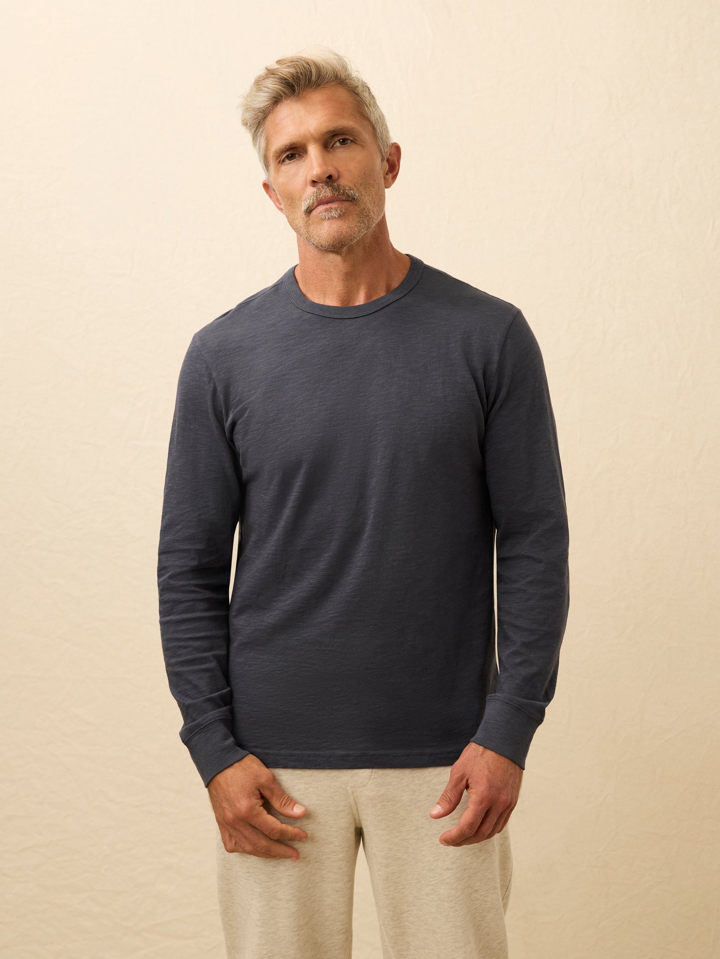 Long-Sleeve Sunwashed Tee - Dune Navy