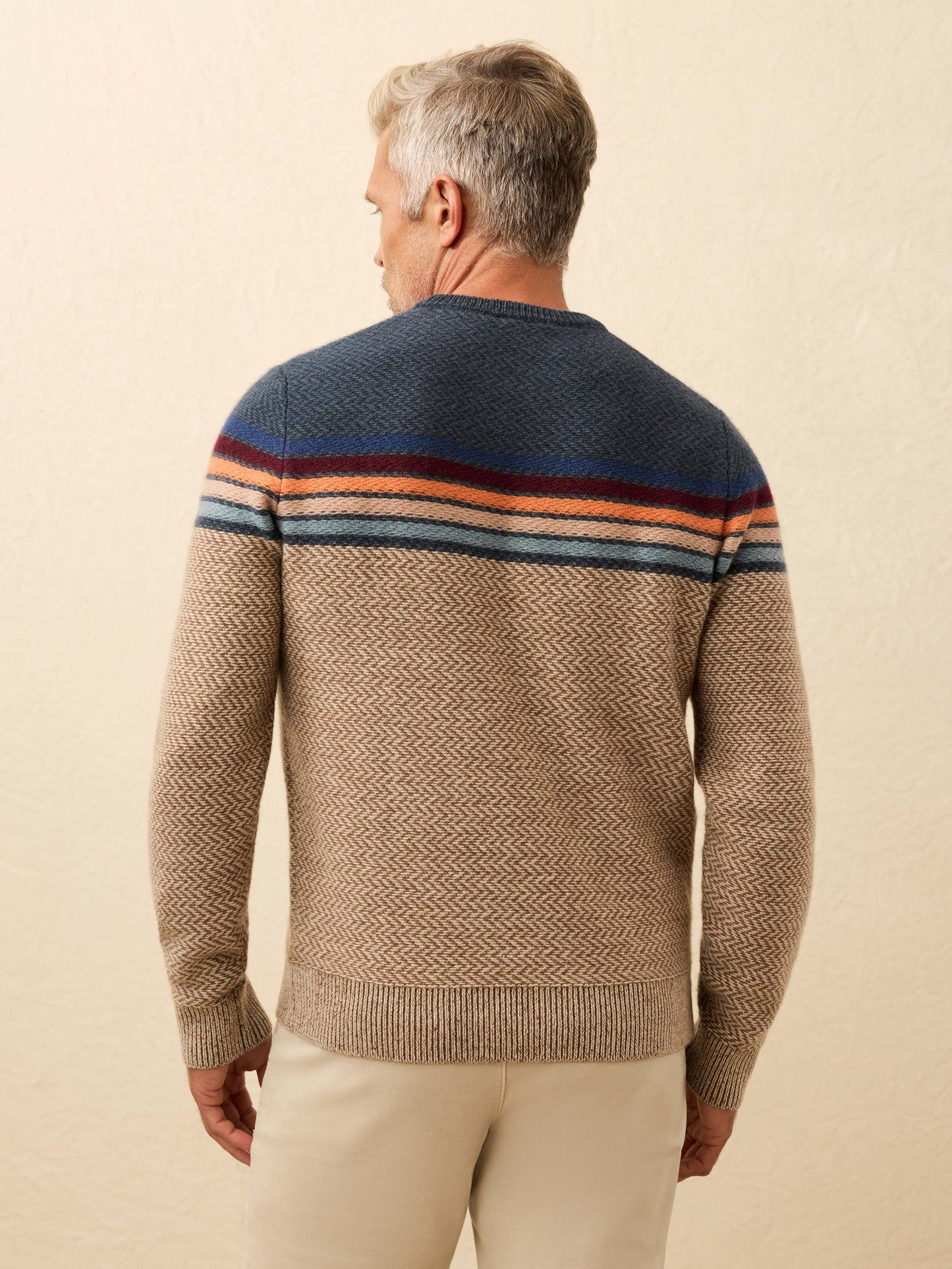 Donegal Crew Sweater - Twilight Sky Ombre
