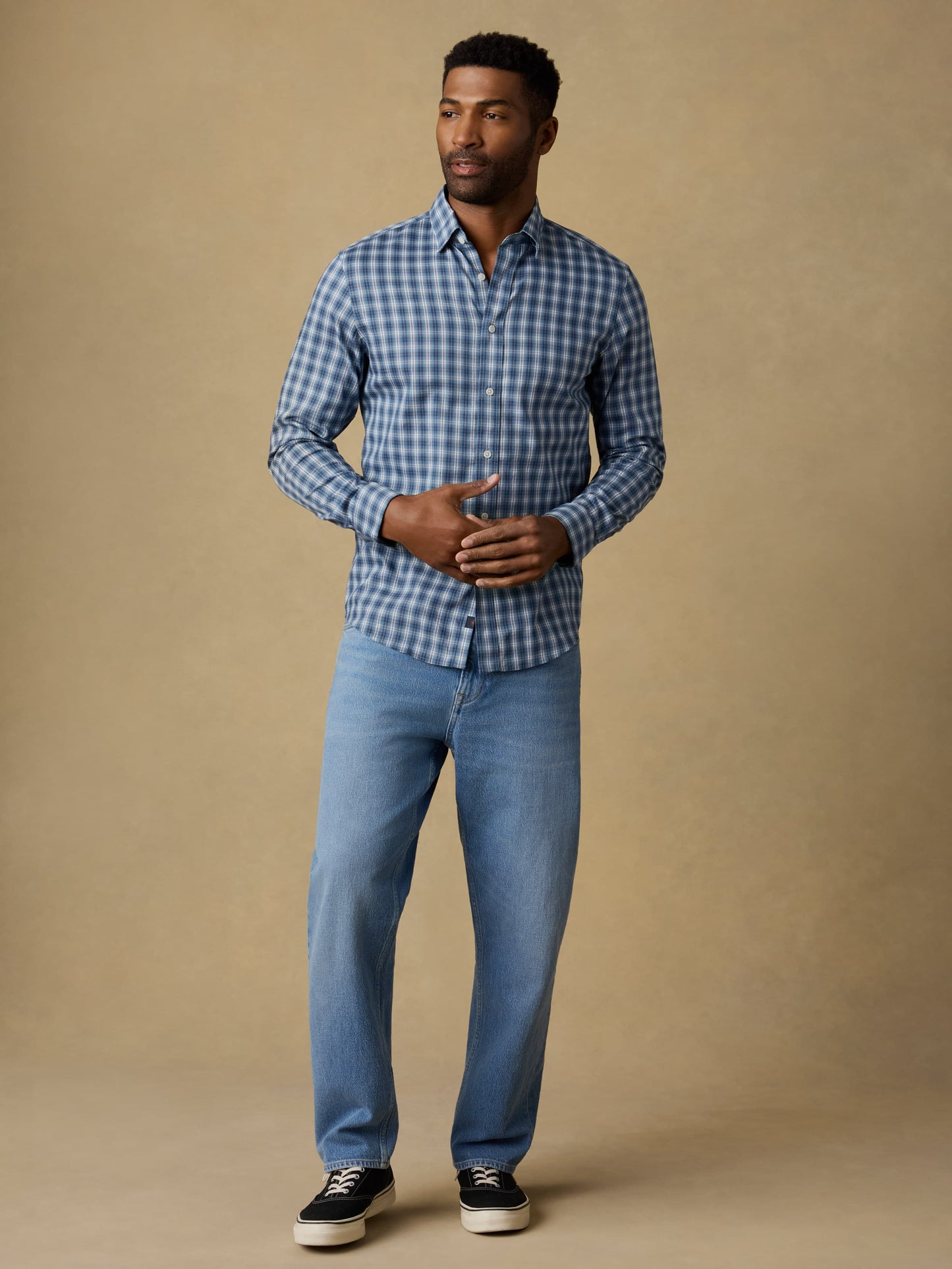 The Movement™ Shirt - Azure Night Plaid