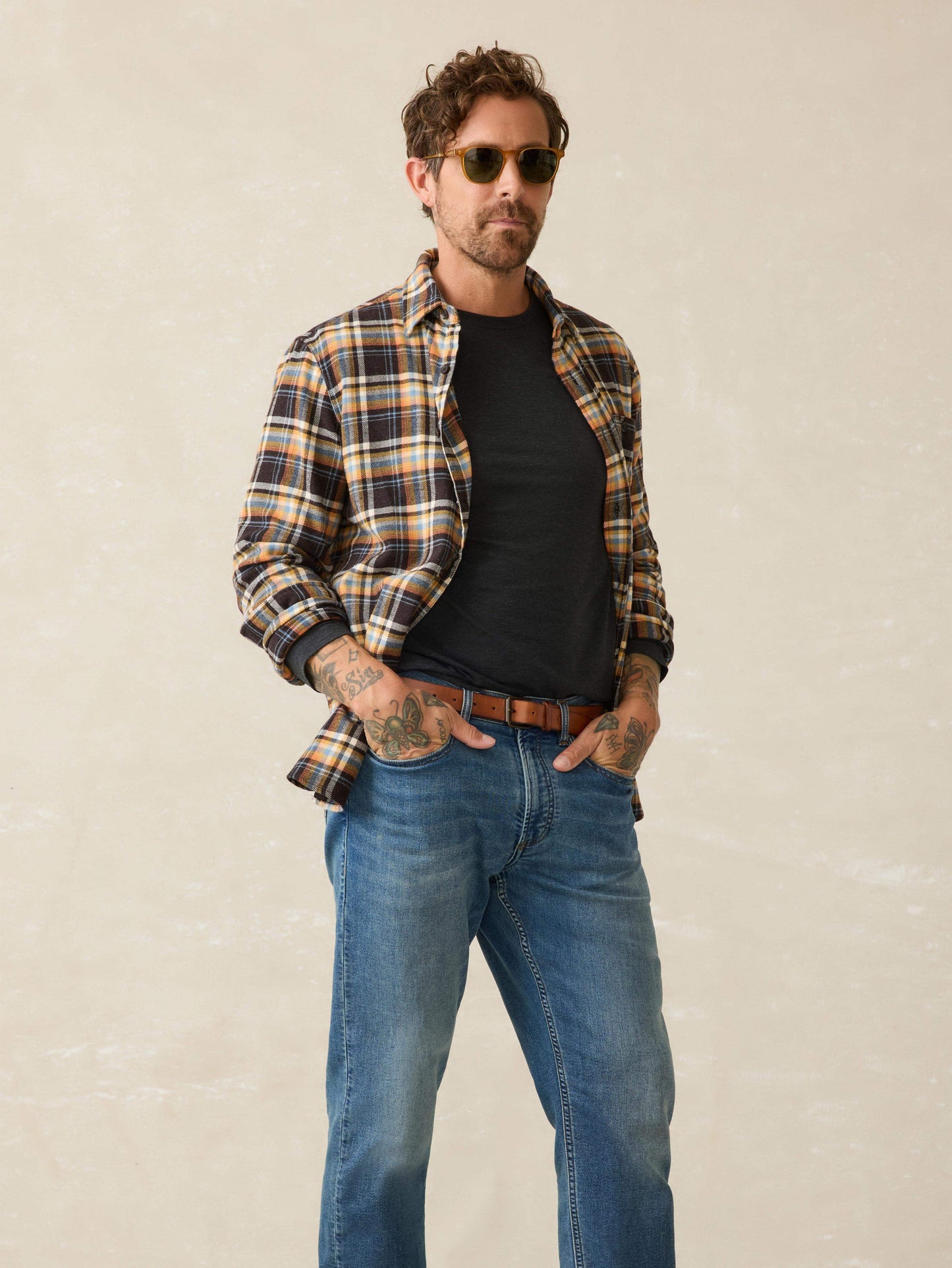 Super Brushed Flannel - Walnut Wood Plaid