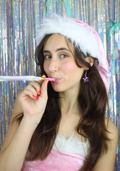 Purple Stellar Confetti Star Earrings