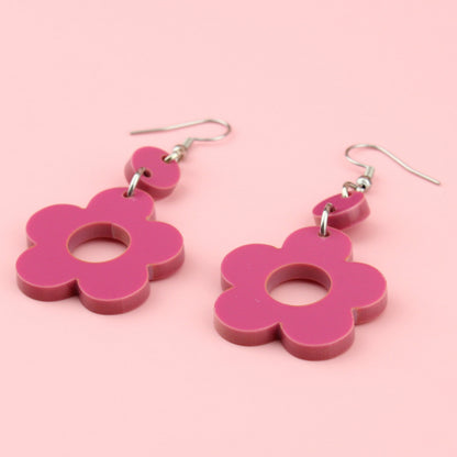 Rose Flower Power Earrings