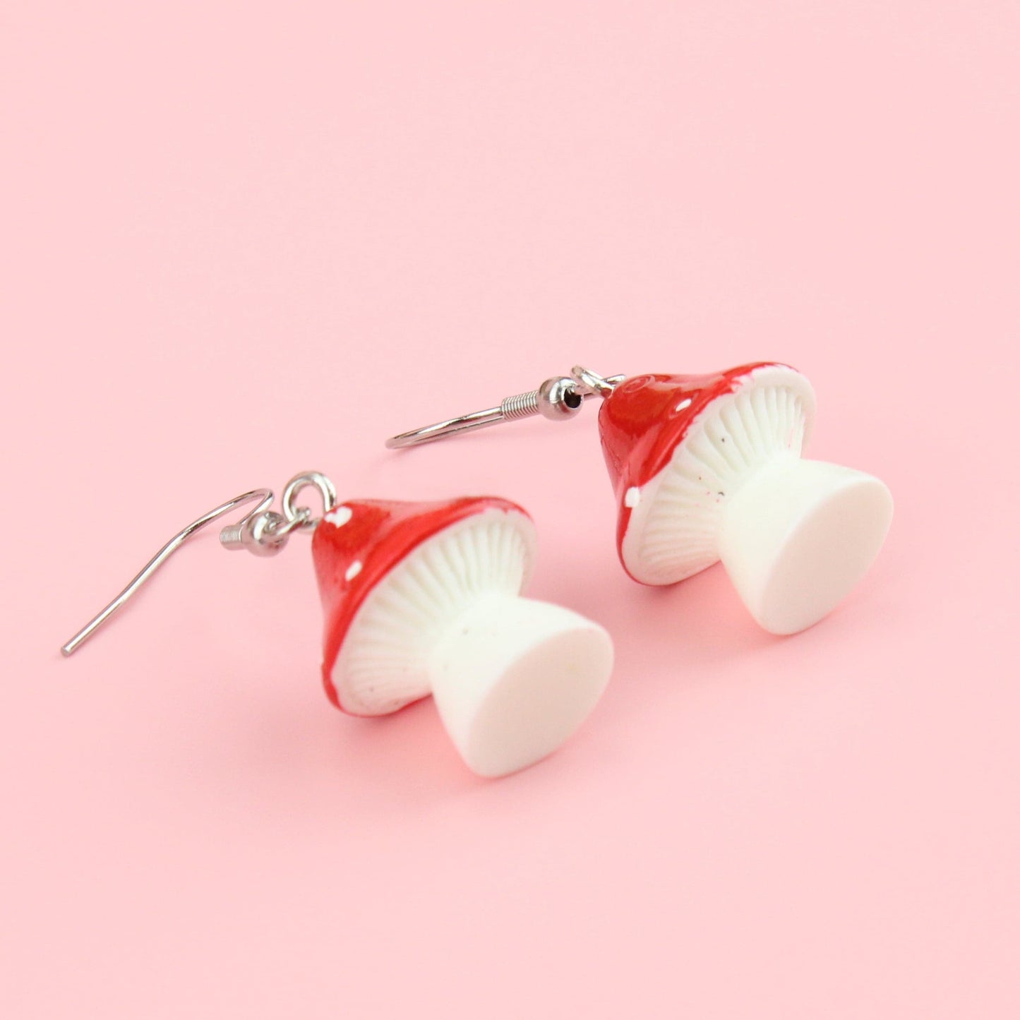 Red Toadstool Earrings