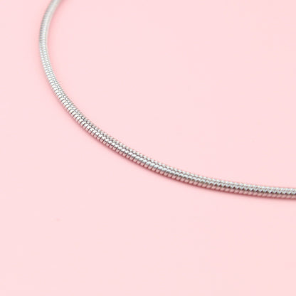 Round Snake Chain Bracelet (Stainless Steel)