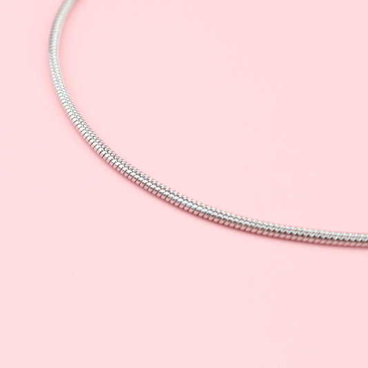 Round Snake Chain Bracelet (Stainless Steel)