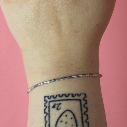 Round Snake Chain Bracelet (Stainless Steel)