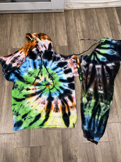 Dark Rainbow Tie Dye Sets