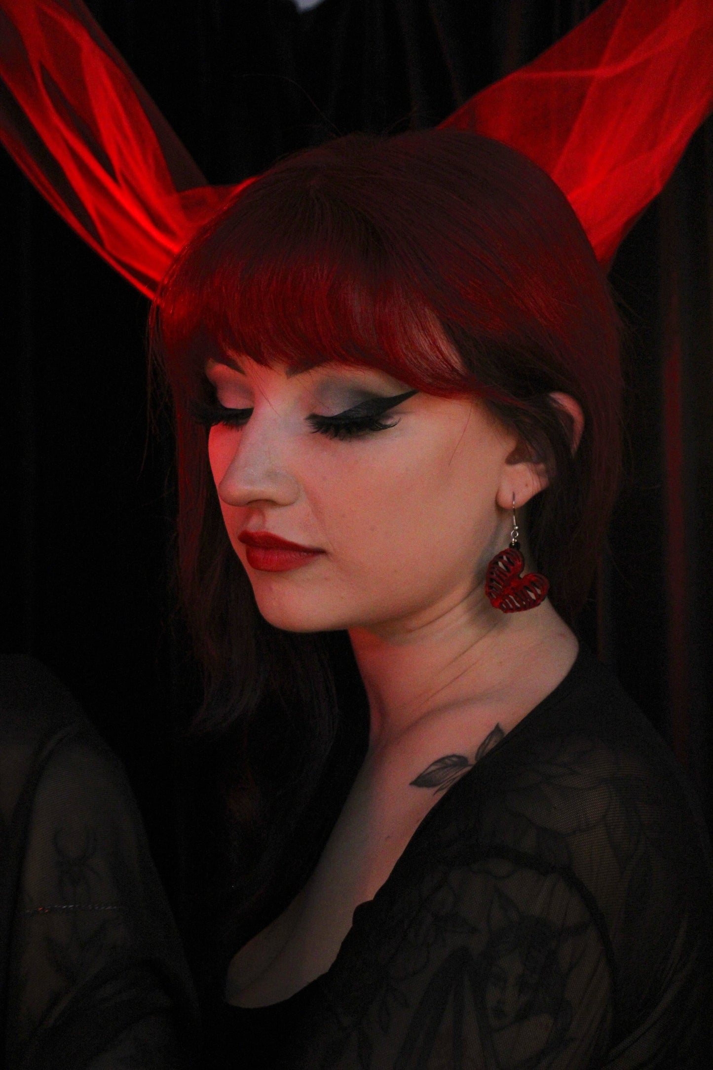 Ribcage Heart Earrings