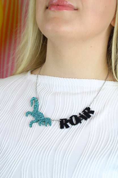 Roar Dinosaur Necklace
