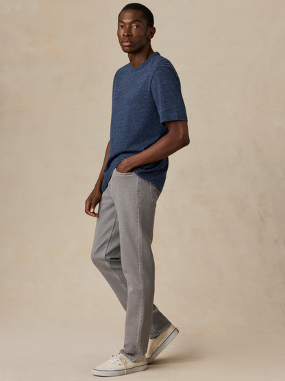 Stretch Terry 5-Pocket Pant - Steel Grey