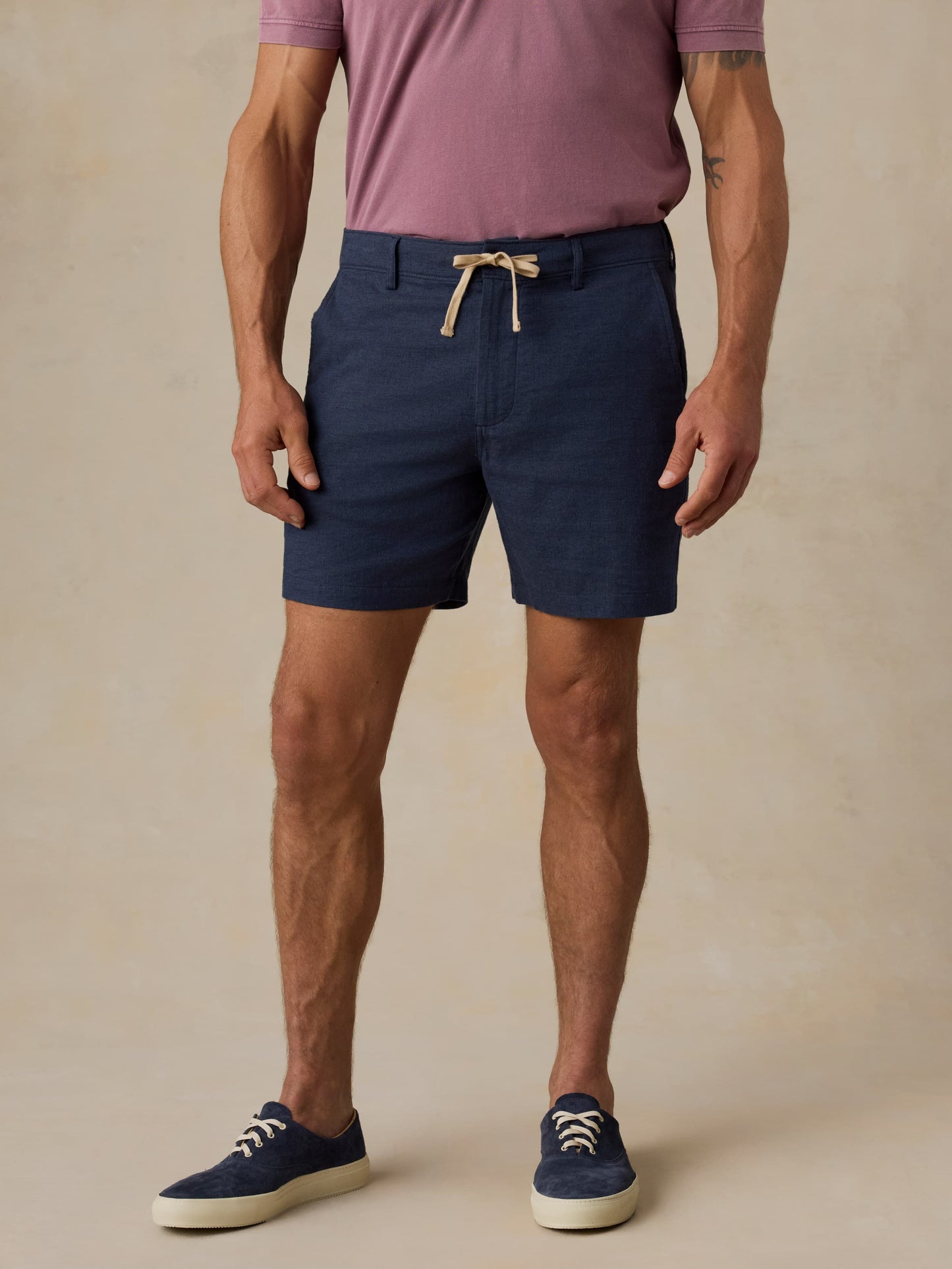 Movement™ Linen Short - Deep Sea Navy