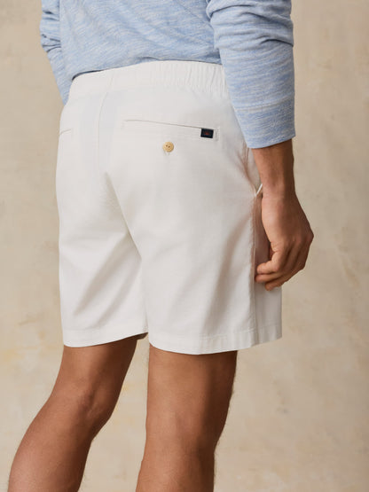 Essential Drawstring Short - Boneyard White