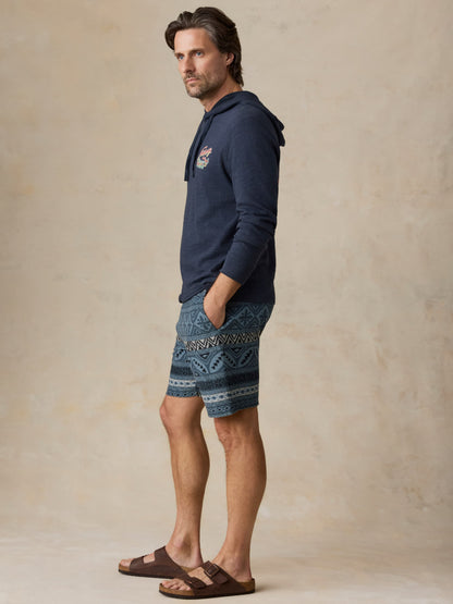 Baja Knit Short - Cay Blues Block