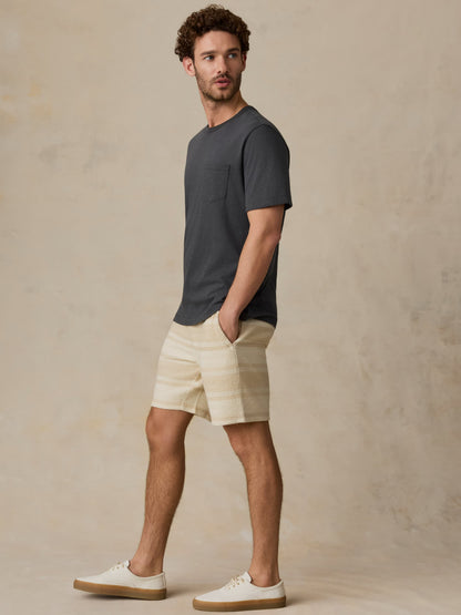 Whitewater Sweatshort - Ivory Desert Stripe