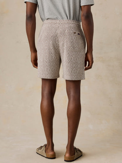 Oasis Drawstring Short - Brown Island Medallion