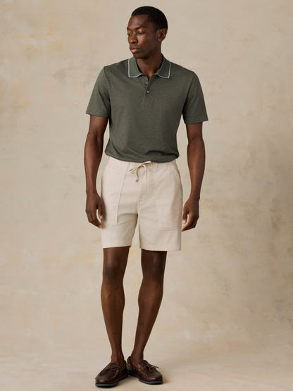 Short-Sleeve Movement™ Pique Polo - Tropics Olive Melange