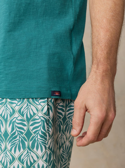 Sunwashed Regenerative Tee - Biscayne Green