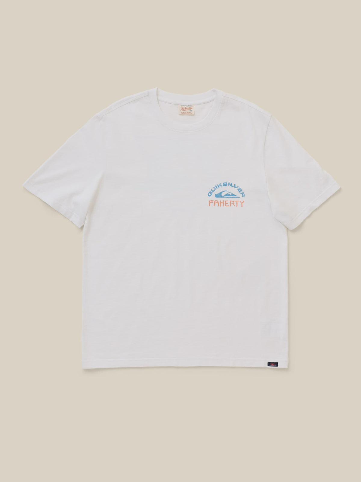 Faherty x Quiksilver Heavy Wash Tee - White