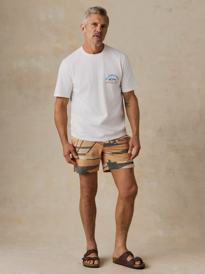 Faherty x Quiksilver Heavy Wash Tee - White