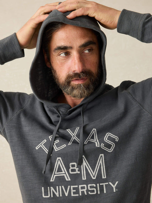 Texas A&M Sunwashed Slub Hoodie - Graphite