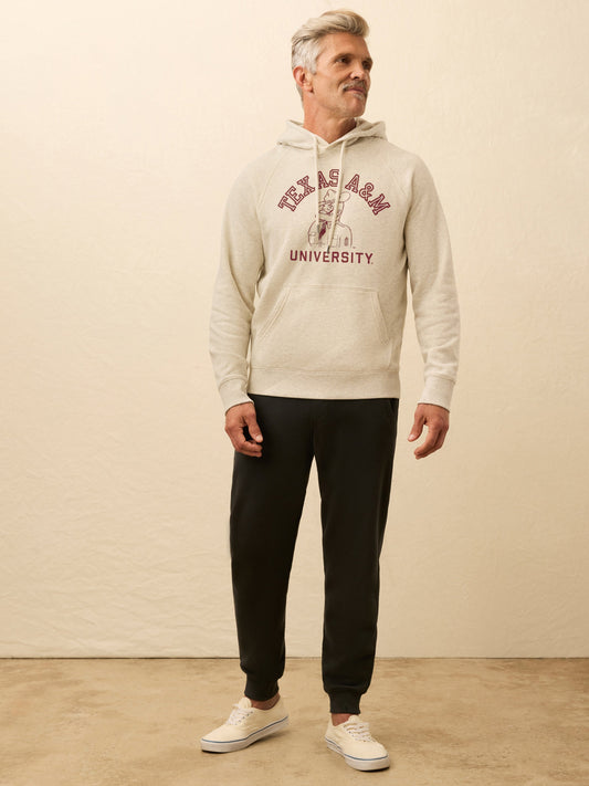 Texas A&M High Standard Fleece Hoodie - Antique Ivory Heather