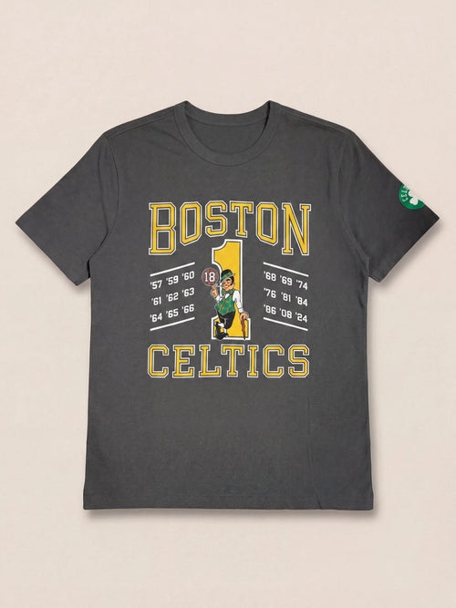 Boston Celtics Sunwashed Regenerative Tee - Graphite