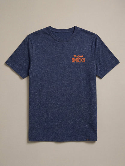 NY Knicks Short-Sleeve Breeze Tee - Midnight Skies Heather