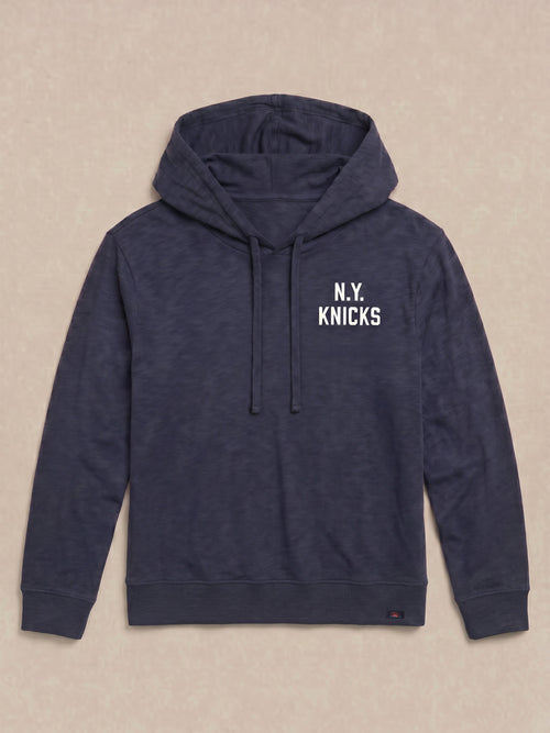NY Knicks Sunwashed Organic Hoodie - Blue Nights