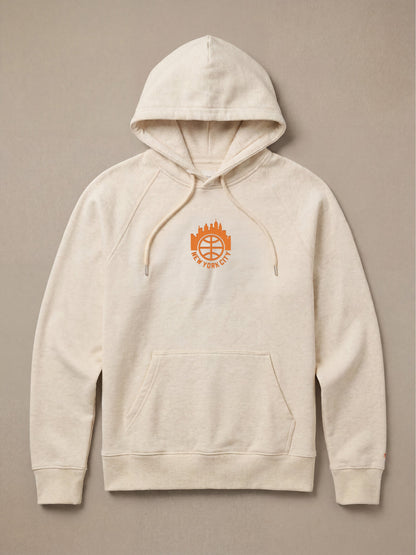 Jalen Brunson High Standard Fleece Hoodie - Antique Ivory Heather