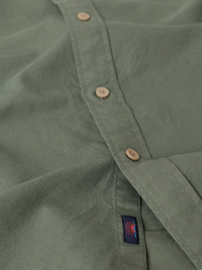 Laundered Oxford Shirt - Ridge Olive