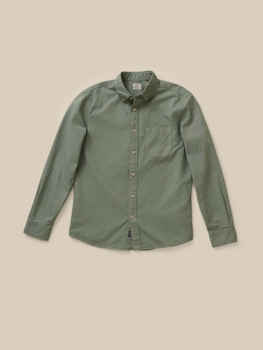 Laundered Oxford Shirt - Ridge Olive
