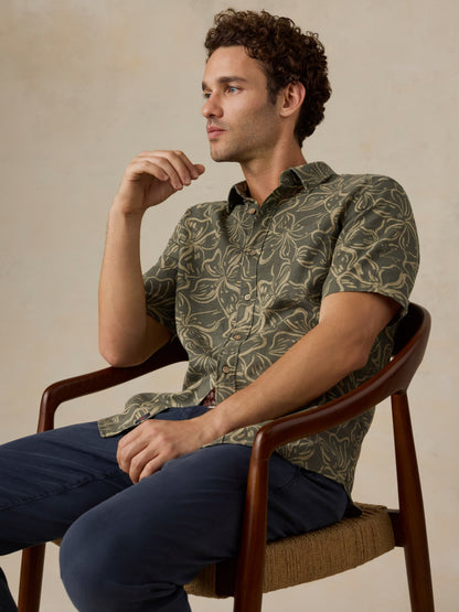 Short-Sleeve Breeze Shirt - Light Pine Blossom